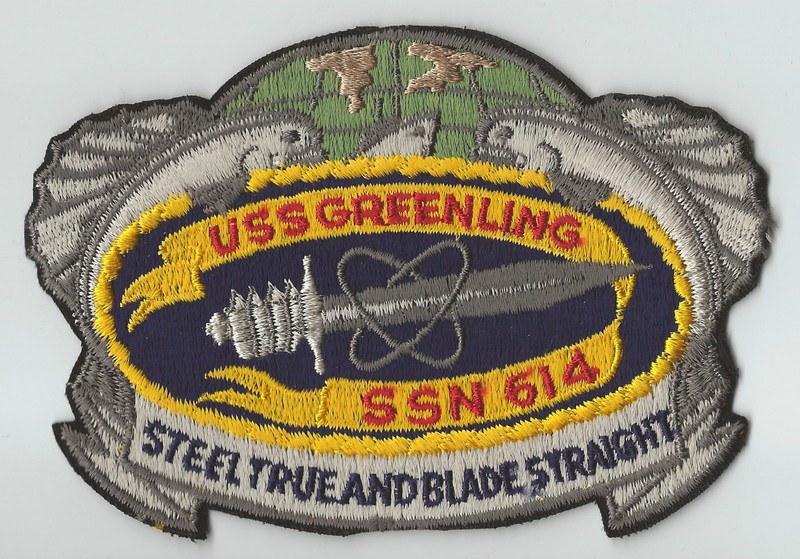 ssn-614 uss greenling #1 patch